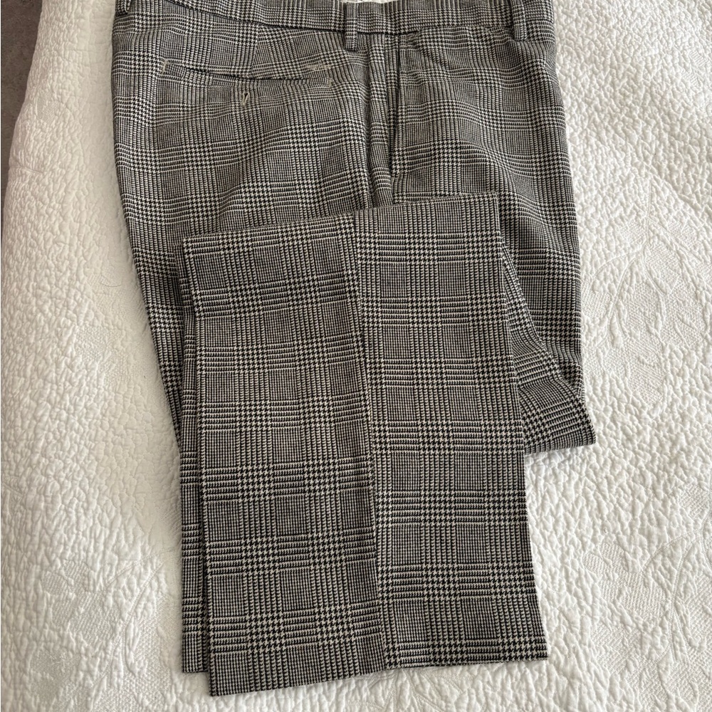 Dockers Gray and White Plaid Pants